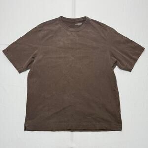 Abercrombie & Fitch brown premium essentials tee men’s small soft cotton